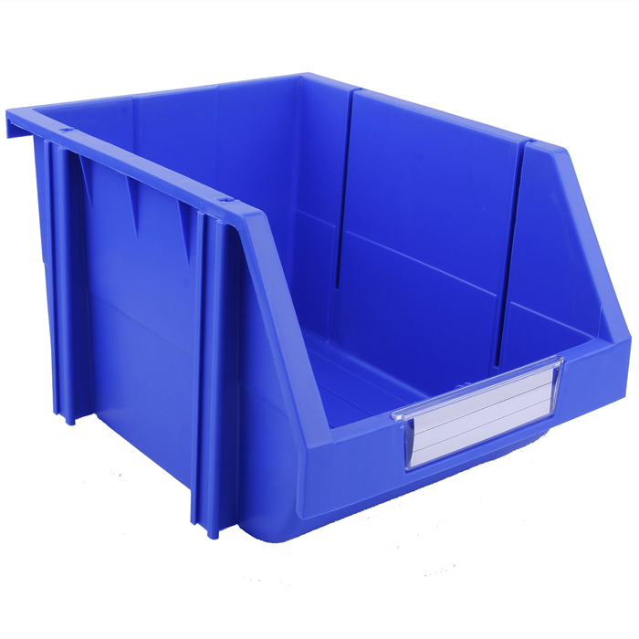 214&times;280&times;175 Blue Tool and Parts Storage Dividable and Stackable Plastic Shelf Bins 