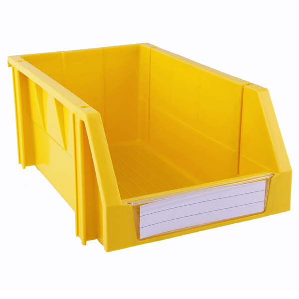 200&times;340&times;155 Yellow Tool and Parts Storage Nestable and Stackable Plastic Shelf Bins 