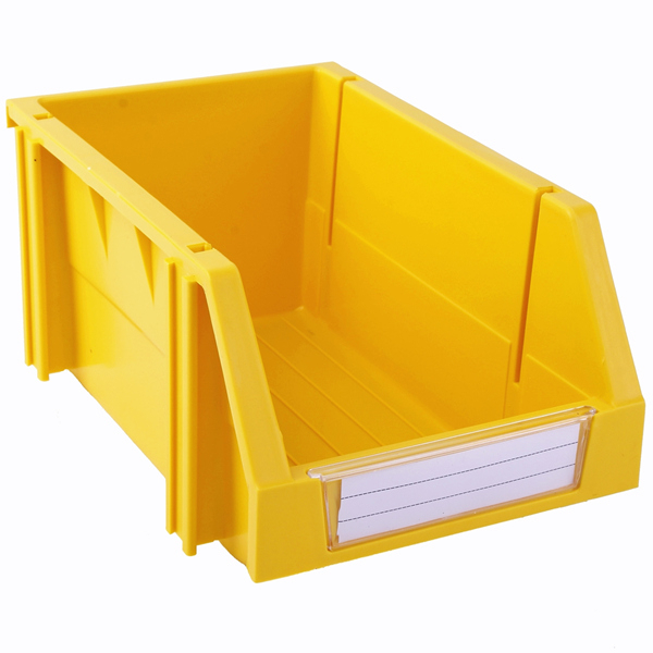 150&times;240&times;124 Yellow Tool and Parts Storage Nestable and Stackable Plastic Shelf Bins 