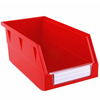 140&times;270&times;125 Red Tool and Parts Storage Wall Mounte Plastic Shelf Bins 