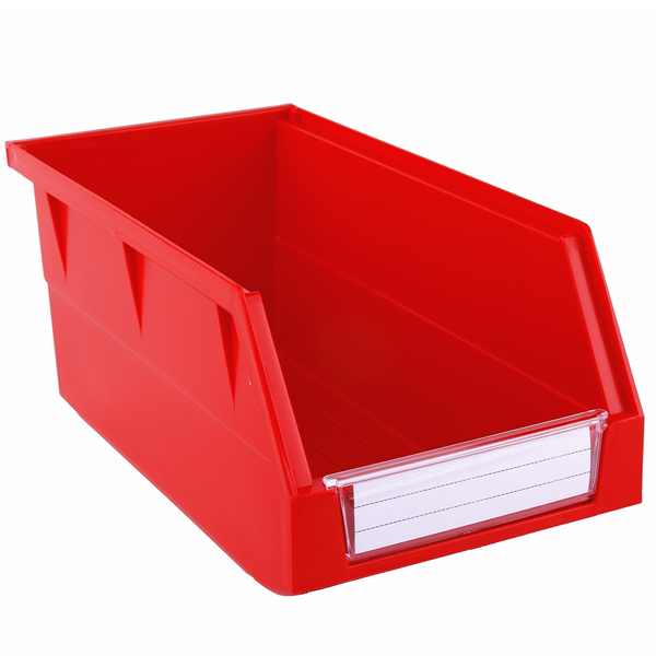 140&times;270&times;125 Red Tool and Parts Storage Wall Mounte Plastic Shelf Bins 