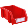 100&times;160&times;74 Red Tool and Parts Storage Nestable and Stackable Plastic Shelf Bins 