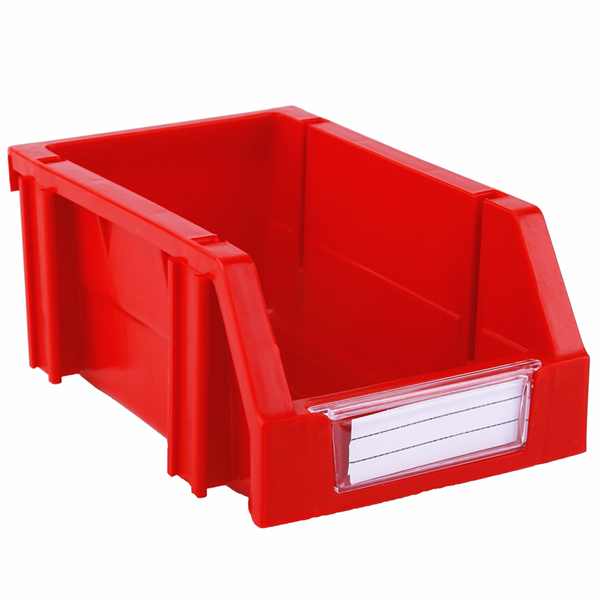 100&times;160&times;74 Red Tool and Parts Storage Nestable and Stackable Plastic Shelf Bins 