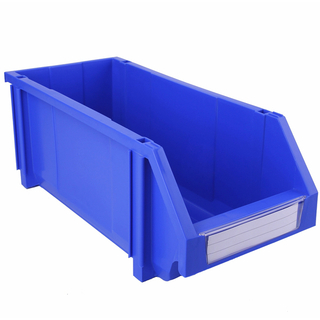 200&times;450&times;117 Blue Tool and Parts Storage Nestable and Stackable Plastic Shelf Bins 