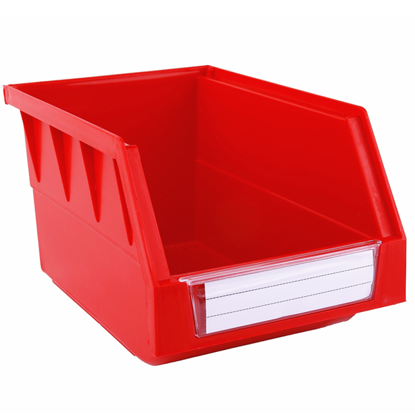 140&times;220&times;125 Red Tool and Parts Storage Wall Mounte Plastic Shelf Bins 