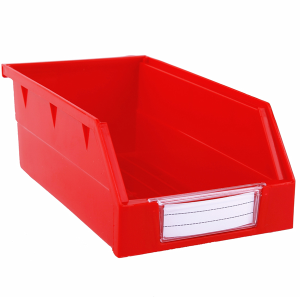 105&times;190&times;75 Red Tool and Parts Storage Wall Mounte Plastic Shelf Bins 