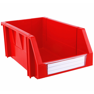 200&times;340&times;155 Red Tool and Parts Storage Nestable and Stackable Plastic Shelf Bins 