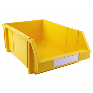 400&times;600&times;220 Yellow Tool and Parts Storage Nestable and Stackable Plastic Shelf Bins 