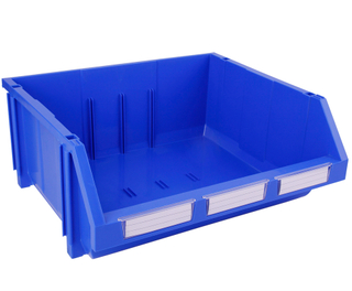 420&times;370&times;175 Blue Tool and Parts Storage Dividable and Stackable Plastic Shelf Bins 